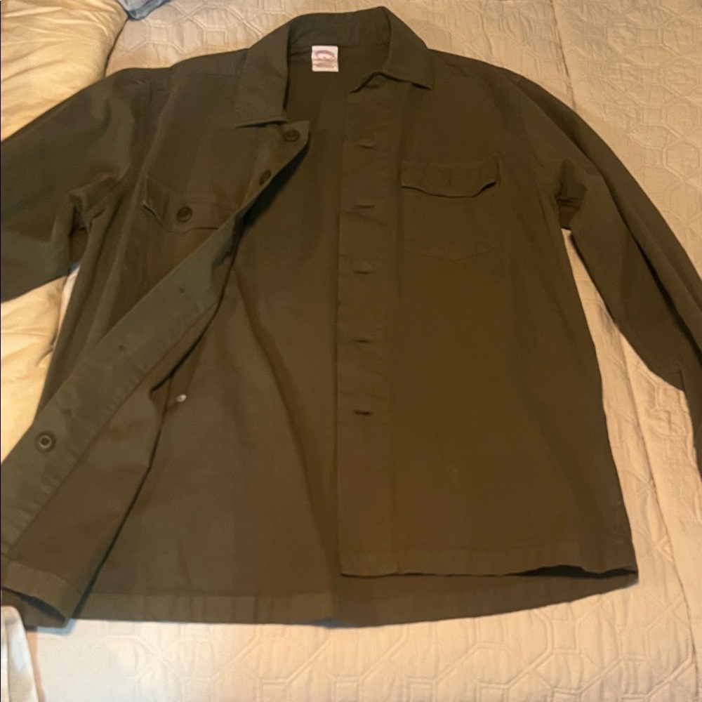 Brooks Brothers Dark Green Casual Button-Down Shirt
